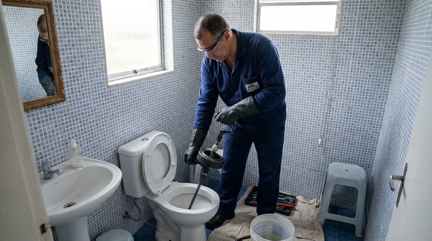 Desentupimento de vaso profissional em Araraquara‑SP
