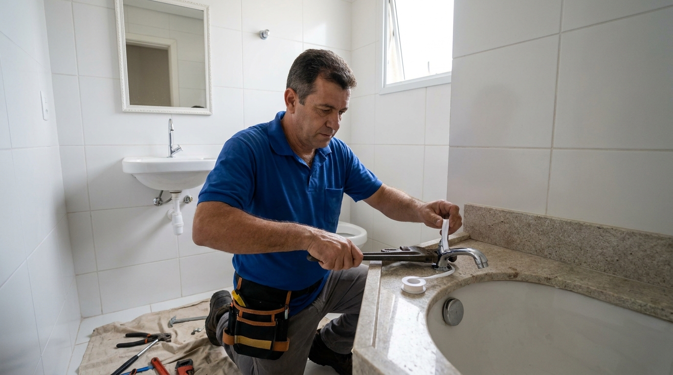 Instalação de torneira de cozinha em Araraquara‑SP